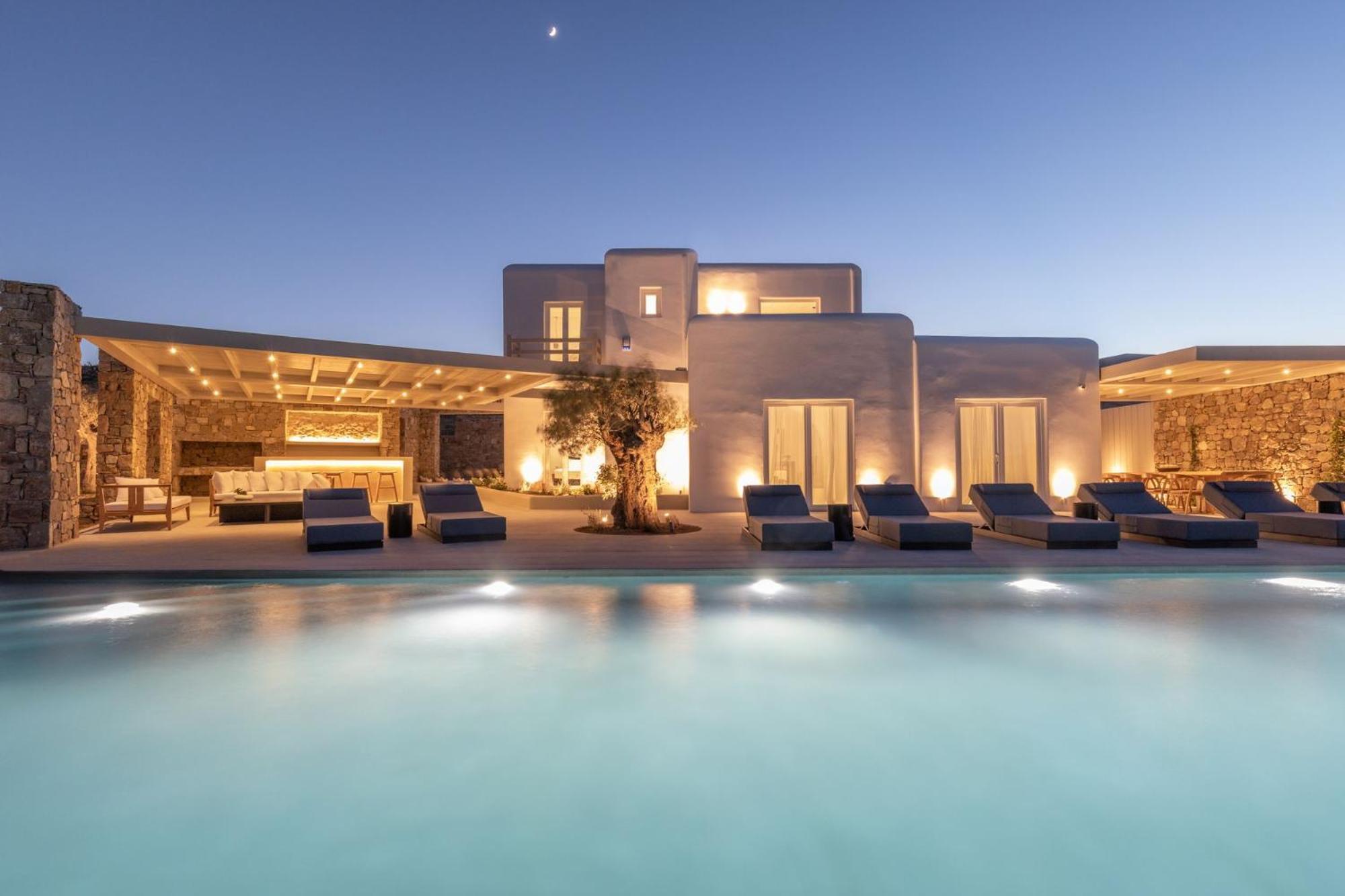 Blue Eye Grand Villa Mykonos Kalafatis Eksteriør bilde