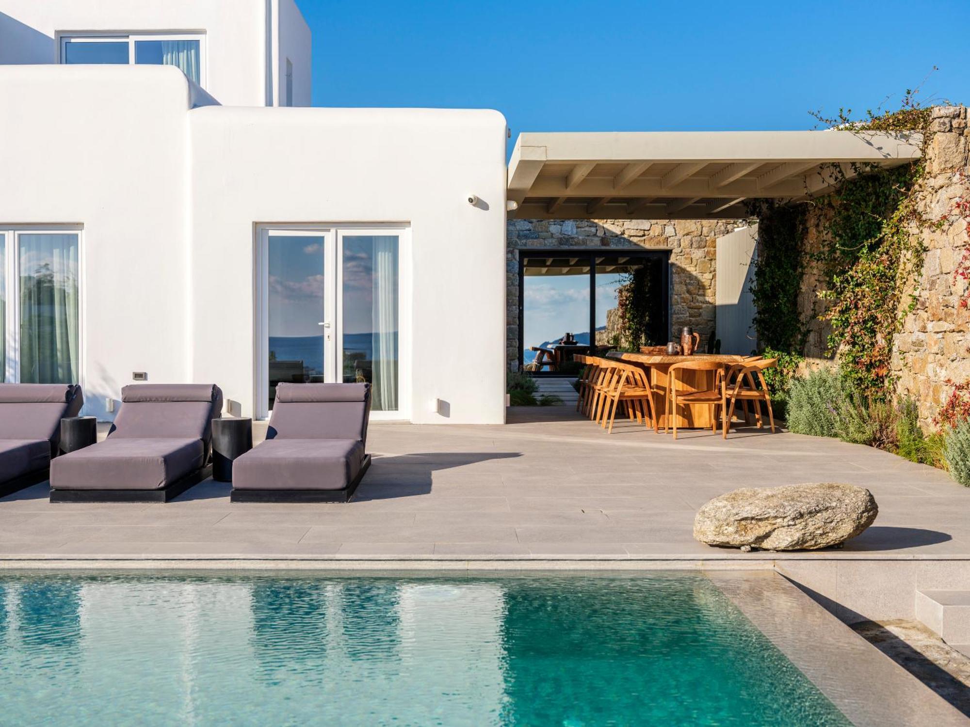 Blue Eye Grand Villa Mykonos Kalafatis Eksteriør bilde