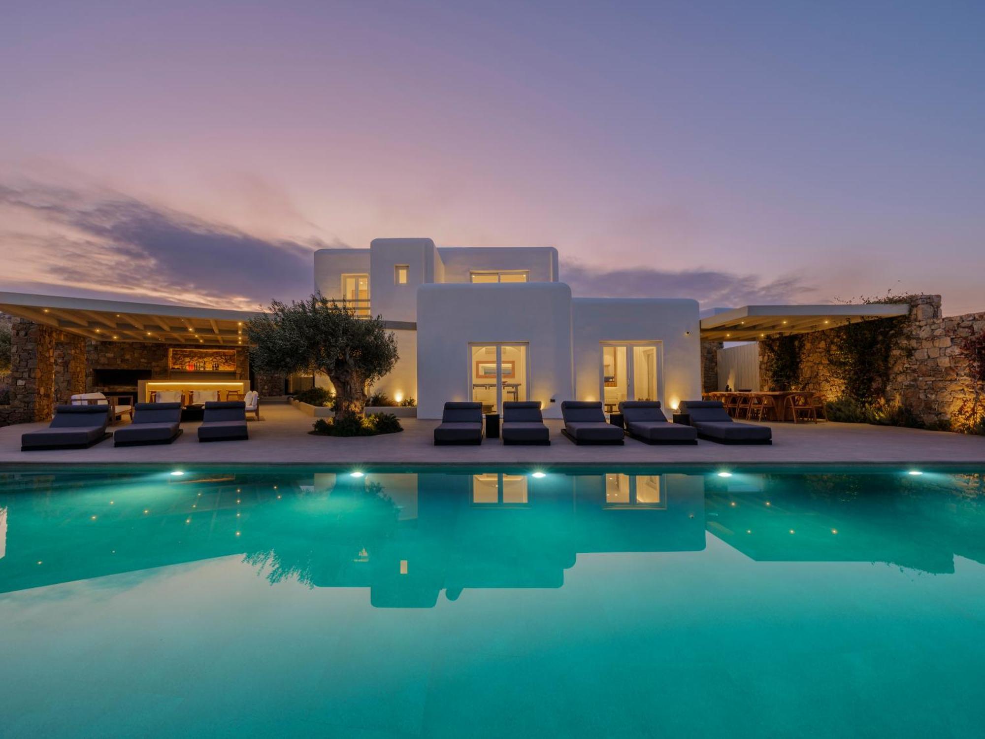 Blue Eye Grand Villa Mykonos Kalafatis Eksteriør bilde