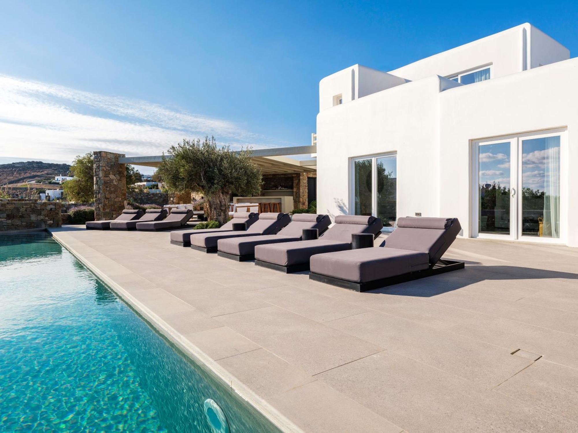 Blue Eye Grand Villa Mykonos Kalafatis Eksteriør bilde