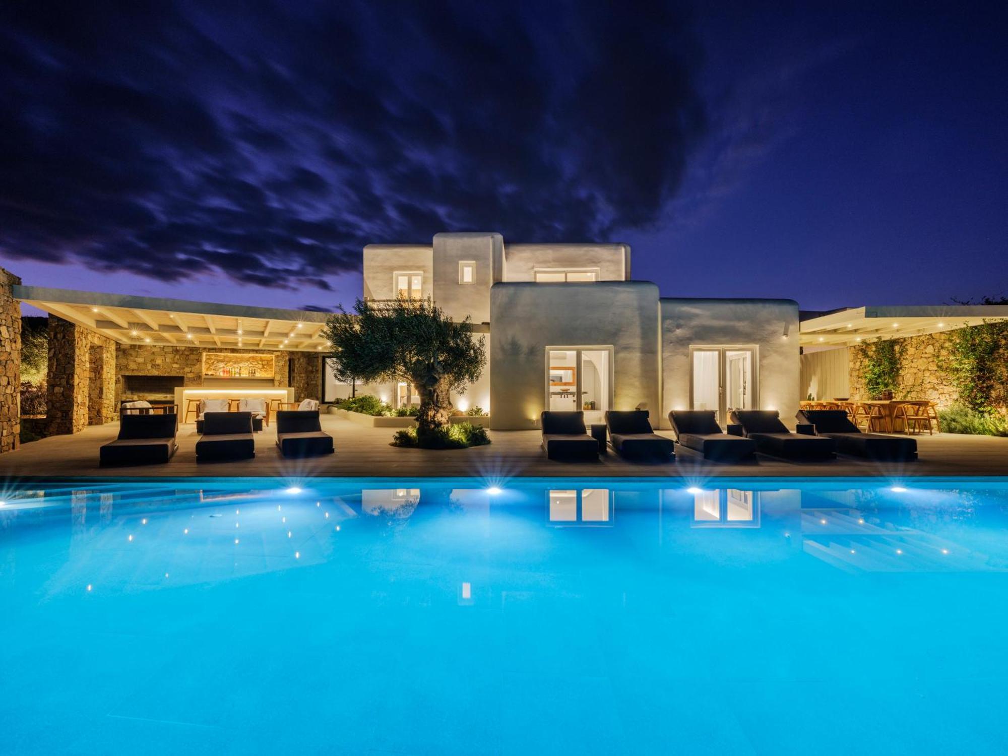 Blue Eye Grand Villa Mykonos Kalafatis Eksteriør bilde